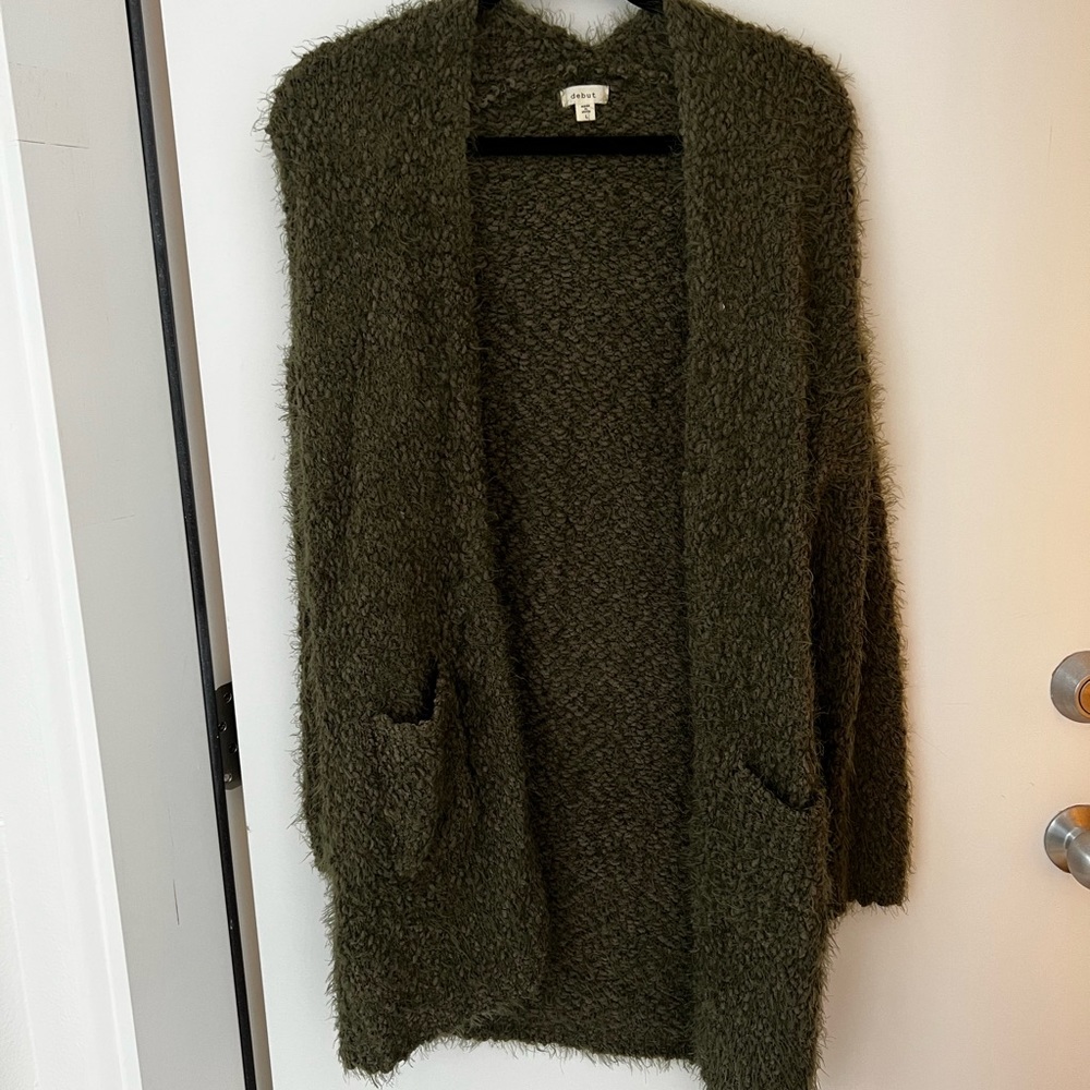 Green comfy cardigan size L
